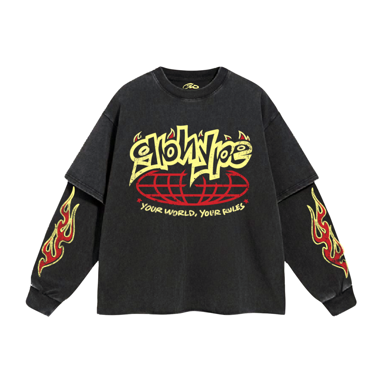 GLOHYPE “YOUR WORLD YOUR RULES” LONG SLEEVE