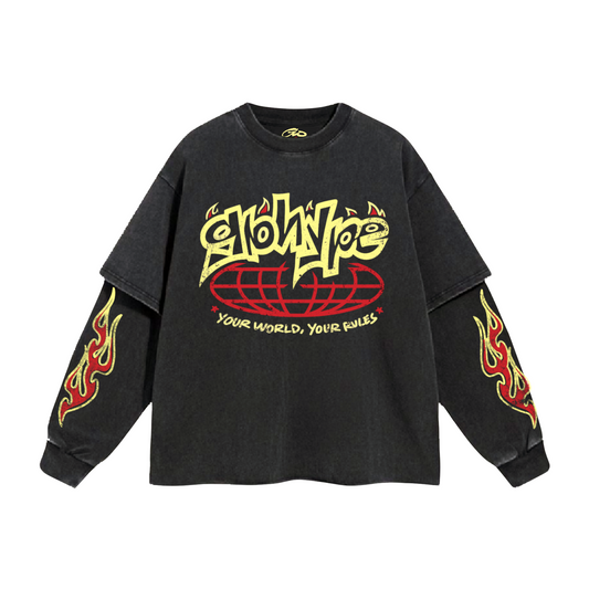 GLOHYPE “YOUR WORLD YOUR RULES” LONG SLEEVE