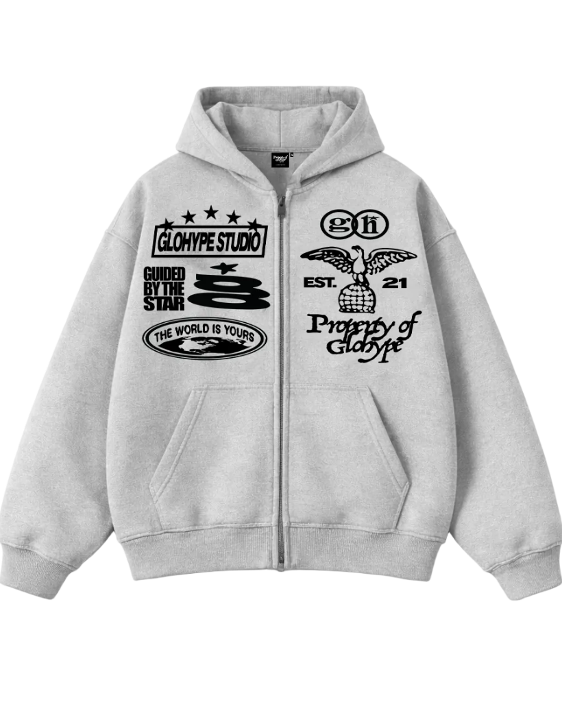 GLOHYPE ZIP HOODIE