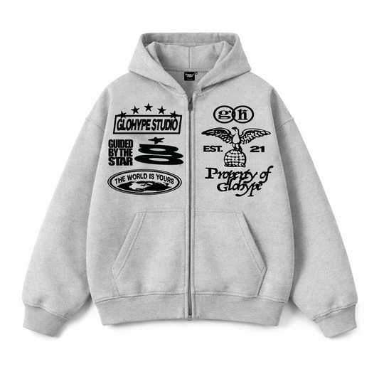 GLOHYPE ZIP HOODIE